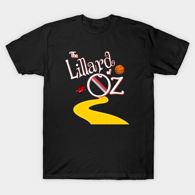 Damian LILLARD of Oz - Portland Trailblazers, Blazers, Dame, Ripcity, Basketball, Oregon T-Shirt by turfstarfootball